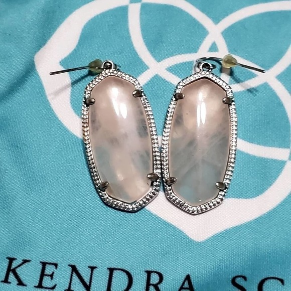 Kendra scott Emmy Elle slate grey with iridescent drusy earrings - Picture 4 of 4